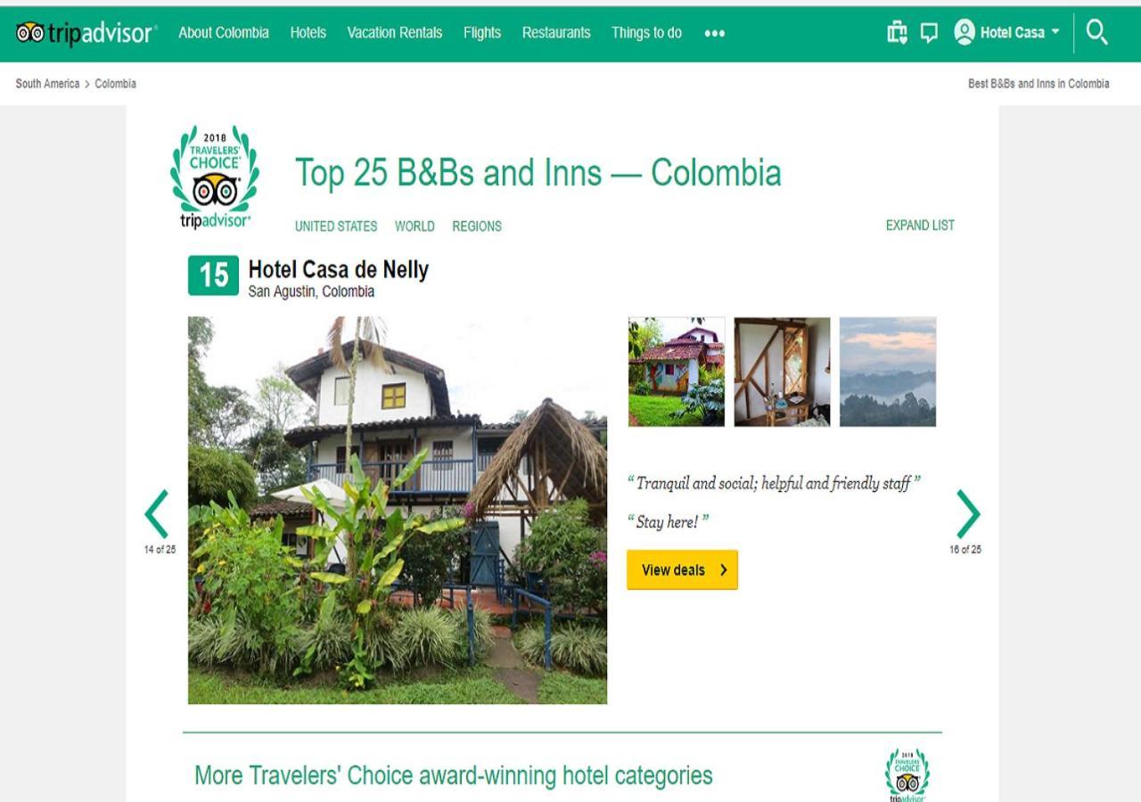 Hotel Casa De Nelly San Agustín Eksteriør bilde